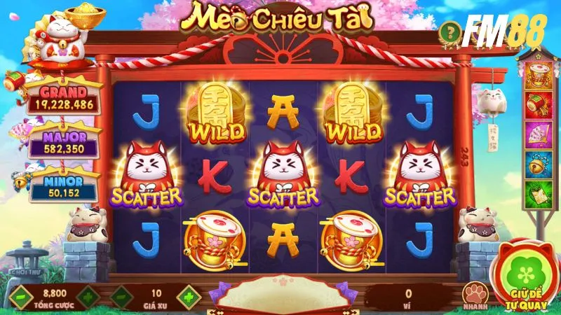 Game Mèo Chiêu Tài có mức nhân thưởng tới 1760 lần cao nhất trên nền tảng 